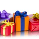 © Rose1509 | Dreamstime.com - Collection Row Of Colorful Gift Boxes With Bows, Isolated On White Photo