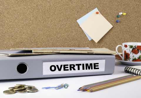 © Tumsasedgars | Dreamstime.com - <a href="https://www.dreamstime.com/stock-photo-overtime-folder-white-office-desk-image78107181#res2965056">Overtime - Folder On White Office Desk Photo</a>