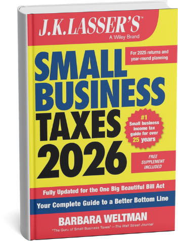 Book Cover: J.K. Lasser’s Small Business Taxes 2026